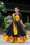 Awy 7066 Yellow Navratri Tradition Lehenga Choli manufacturers